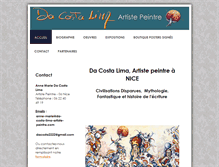 Tablet Screenshot of da-costa-lima-artiste-peintre.com